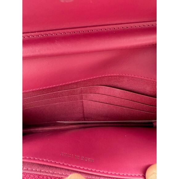 Chanel Patent Quilted Brilliant Wallet On Chain WOC Berry*Gorgeous with COA - Picture 13 of 15